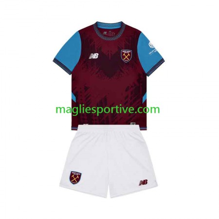 Completo Calcio West Ham United Bambino Divisa Prima 2026-2027 Completo Calcio West Ham United Bambino Divisa Prima 2026-2027